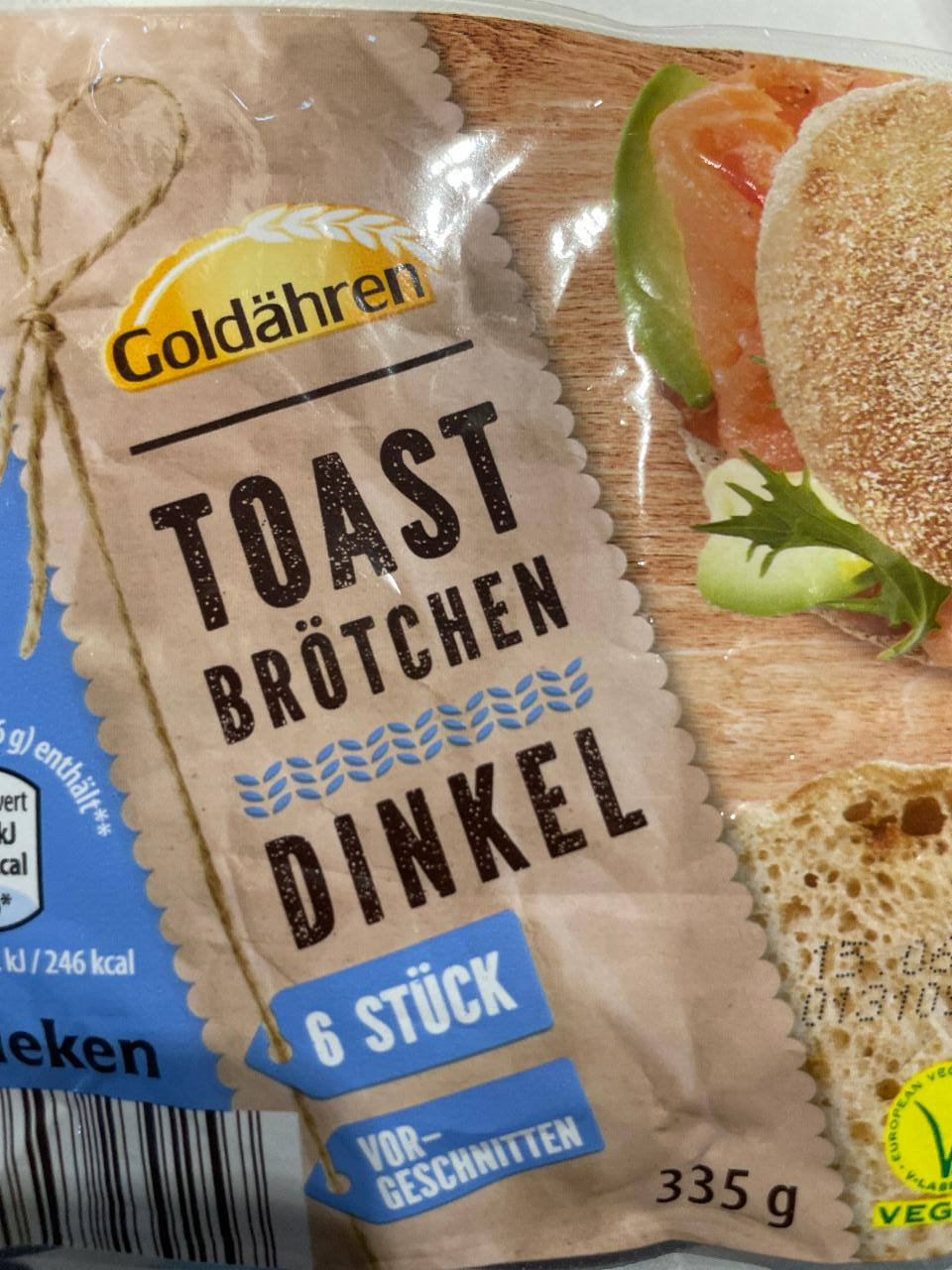 Fotografie - Toast brötchen dinkel Goldähren