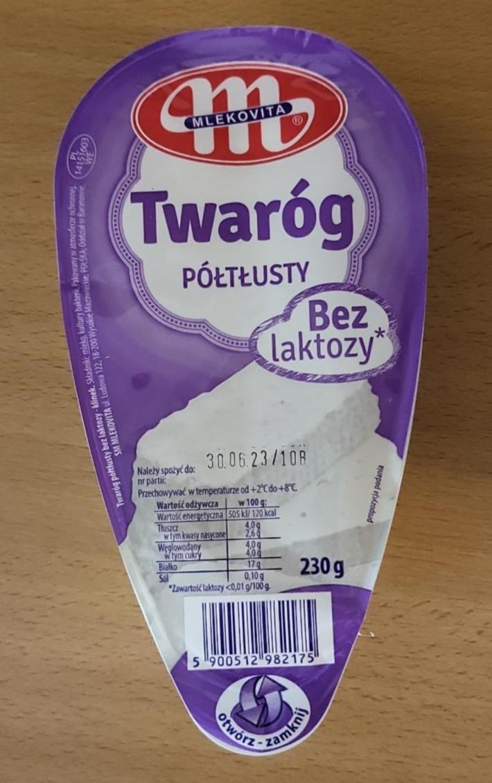 Fotografie - Twaróg półtłusty bez laktozy Mlekovita