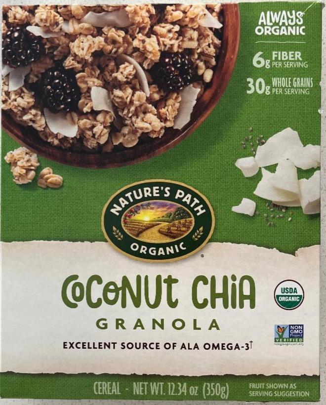 Fotografie - Coconut chia granola Nature's Path