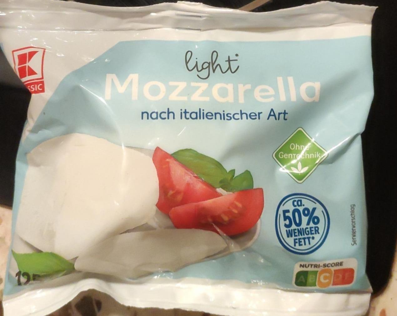 Fotografie - Mozzarella light nach italienischer Art K-Classic