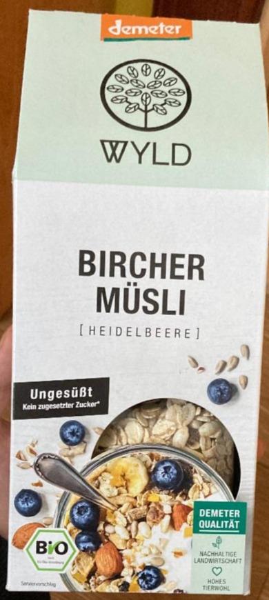 Fotografie - Bio WYLD Bircher Müsli Heidelbeere Demeter