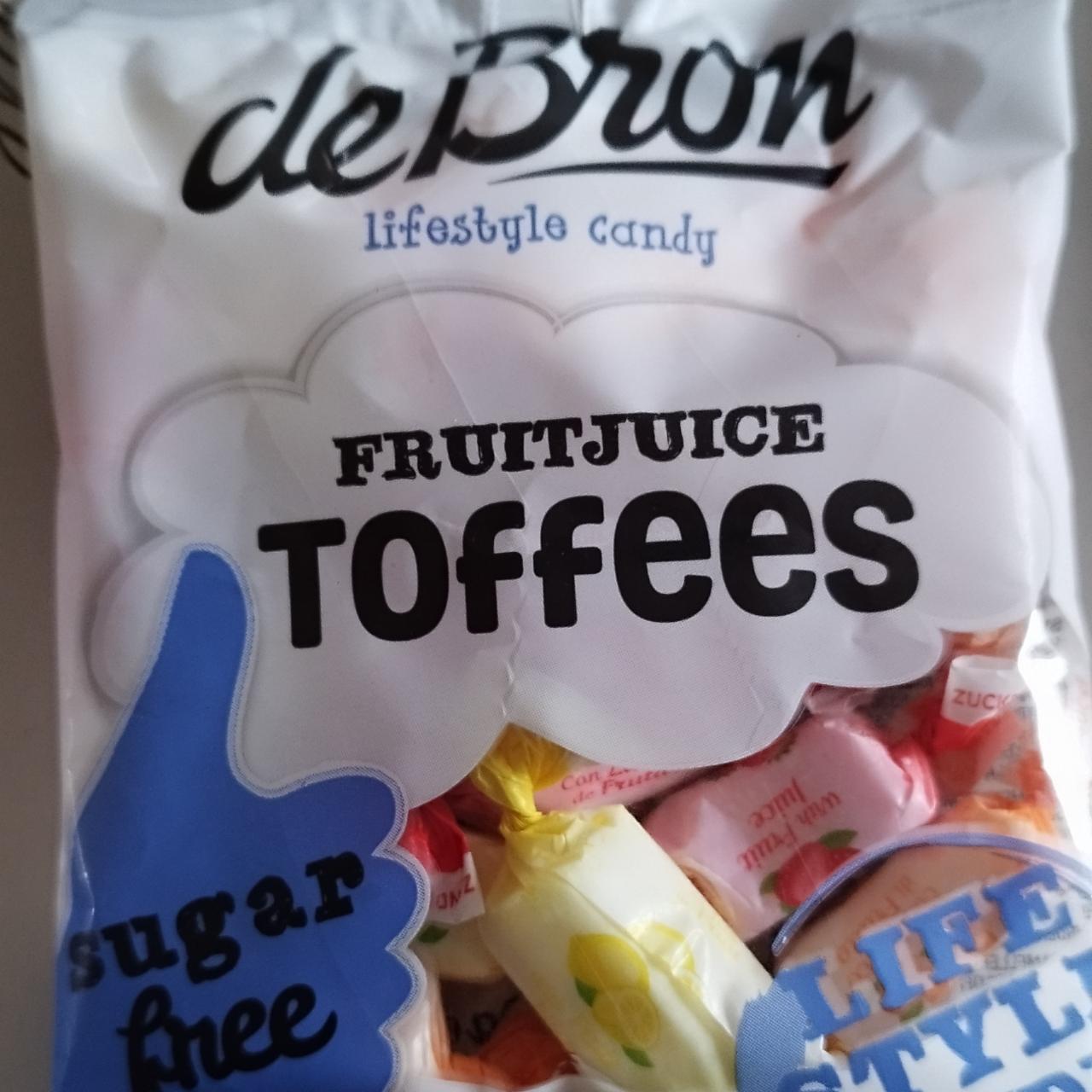 Fotografie - Fruitjuice Toffees Sugar free De Bron