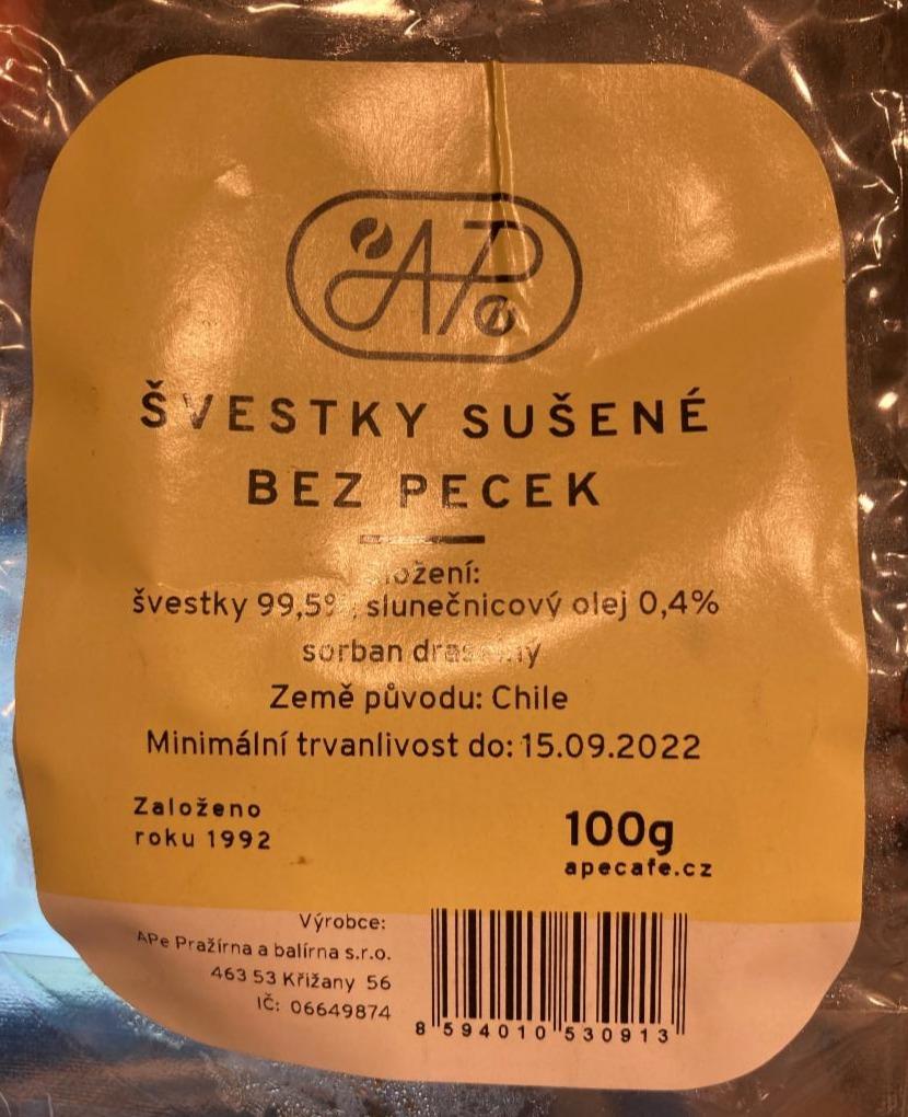 Fotografie - Švestky sušené bez pecek