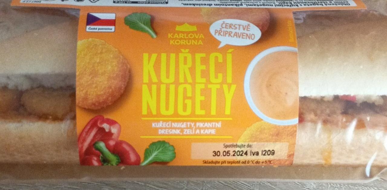 Fotografie - Bageta kuřecí nugety Karlova Koruna