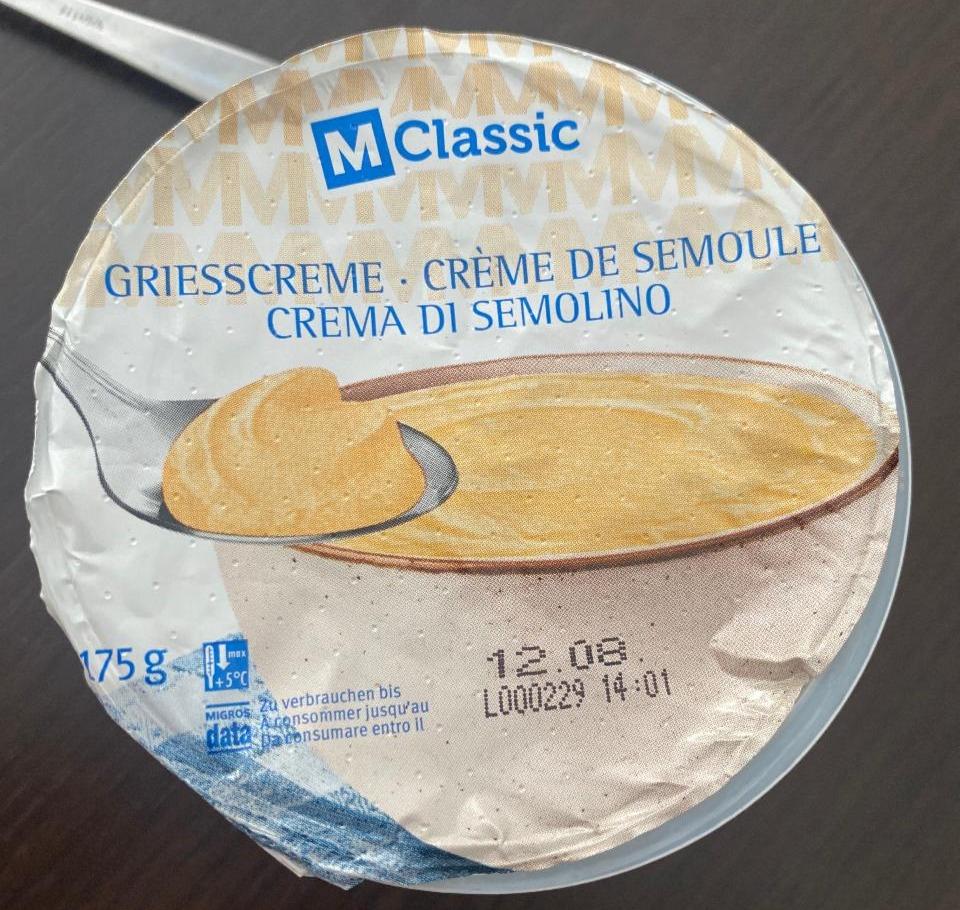 Fotografie - Crème de semoule MClassic