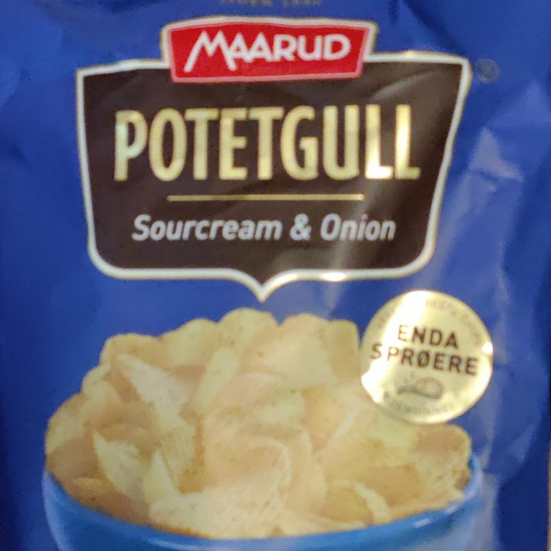 Fotografie - Potetgull Sourcream & Onion Maarud