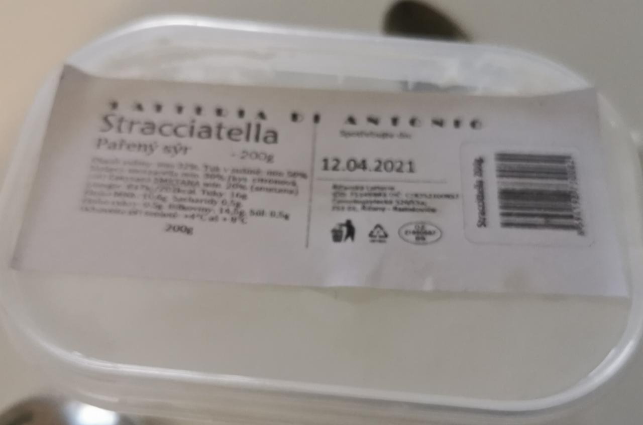 Fotografie - Stracciatella pařený sýr Latteria Di Antonio