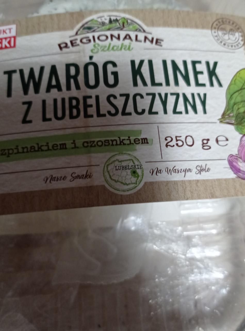 Fotografie - Twaróg klinek z Lubelszczyzny ze szpinakiem i czosnkiem Regionalne Szlaki