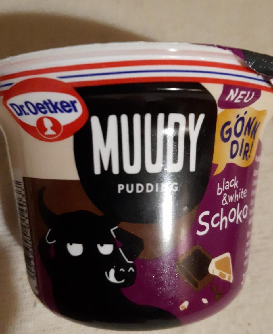 Fotografie - Muudy pudding black & white Schoko Dr. Oetker