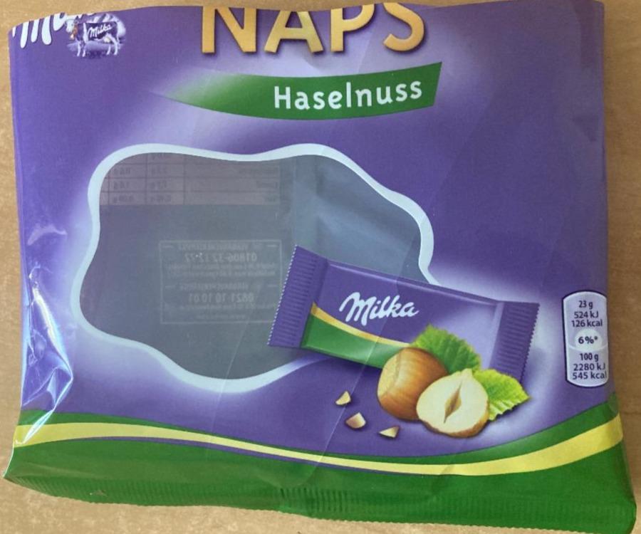 Fotografie - Naps Haselnuss Milka