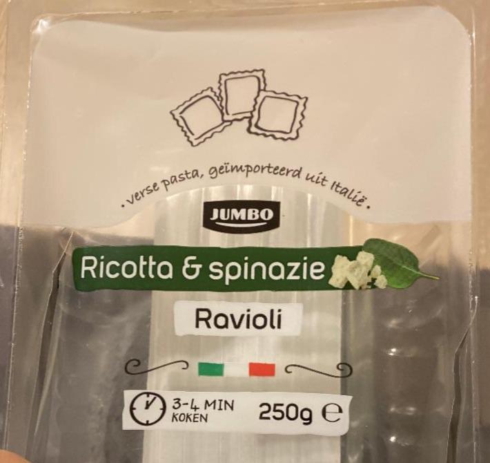 Fotografie - Ricotta & Spinazie Ravioli Jumbo