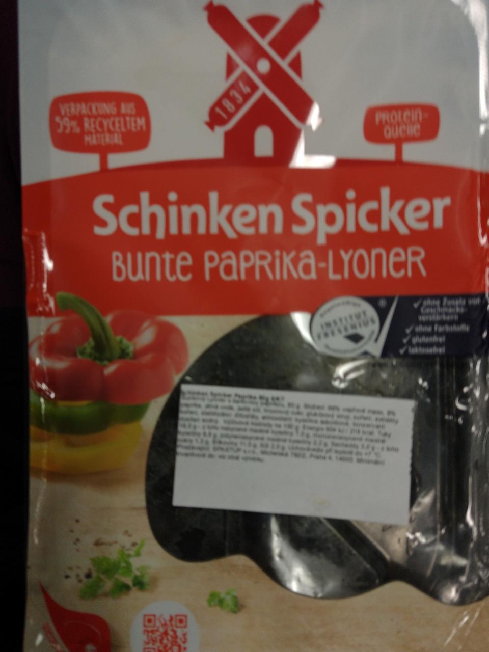 Fotografie - Schinken Spicker Bunte Paprika-Lyoner Rügenwalder Mühle