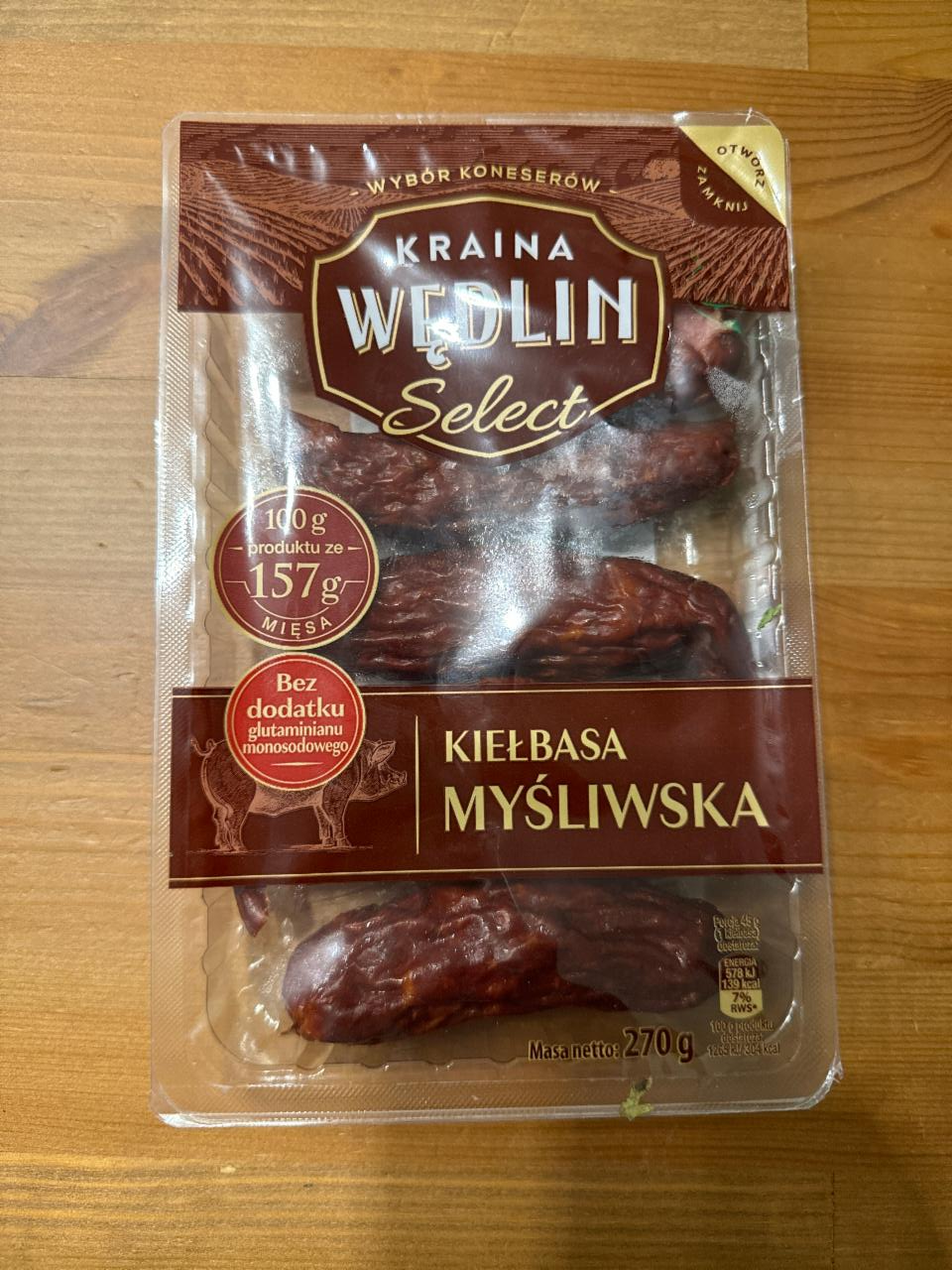 Fotografie - Kiełbasa Myśliwska Kraina Wędlin Select