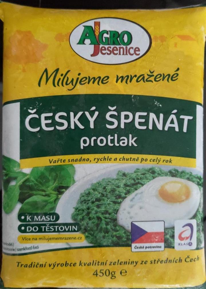 Fotografie - špenát protlak Agro Jesenice