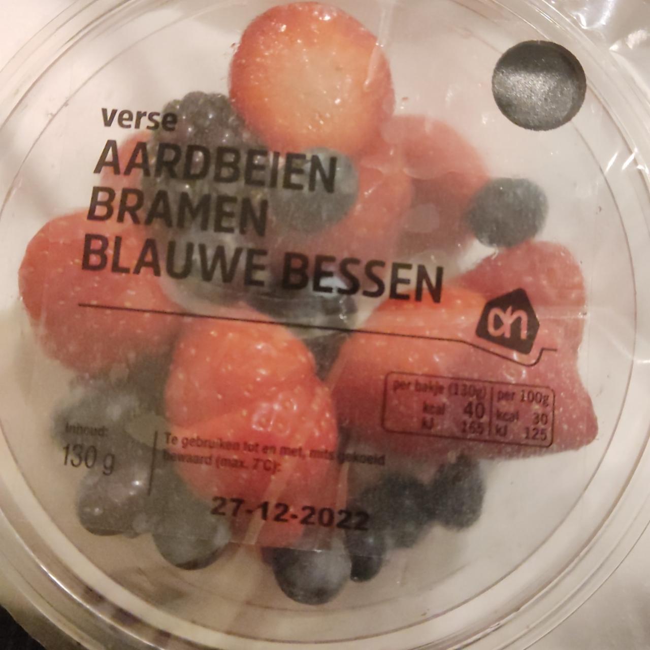 Fotografie - Verse Aardbeien Bramen Blauwe Bessen Albert