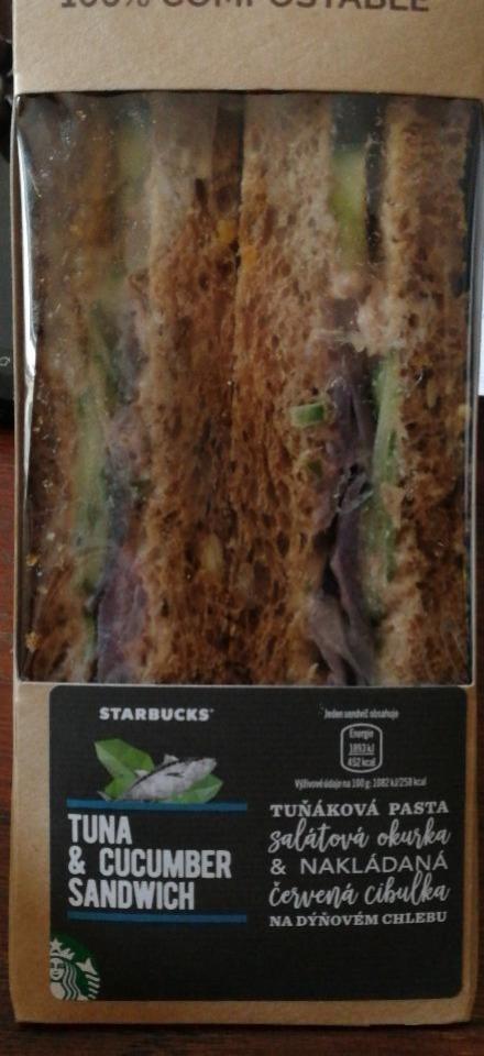 Fotografie - Tuna & Cucumber Sandwich Starbucks