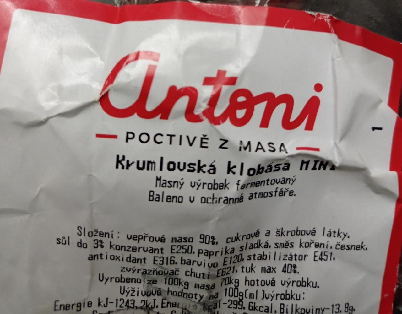 Fotografie - Krumlovská klobása mini Antoni