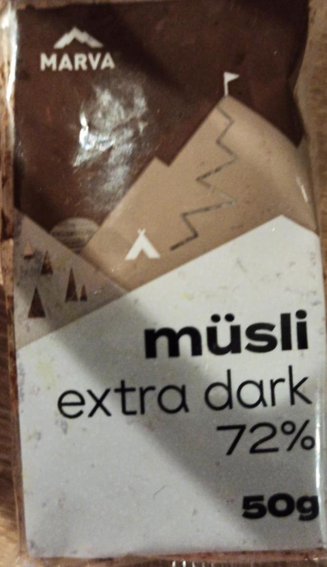 Fotografie - Müsli Extra Dark 72% Marva