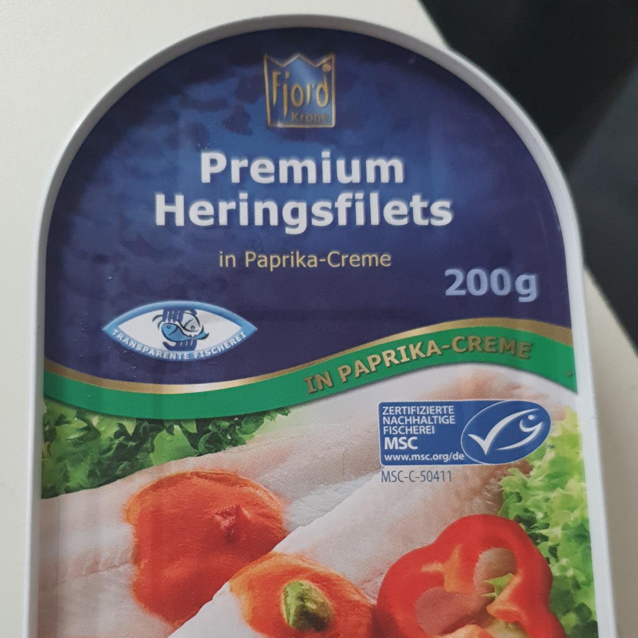 Fotografie - premium heringsfilets in paprika-creme Fjord