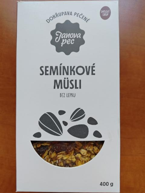 Fotografie - Semínkové müsli bez lepku dokřupava pečené datlový sirup Janova pec