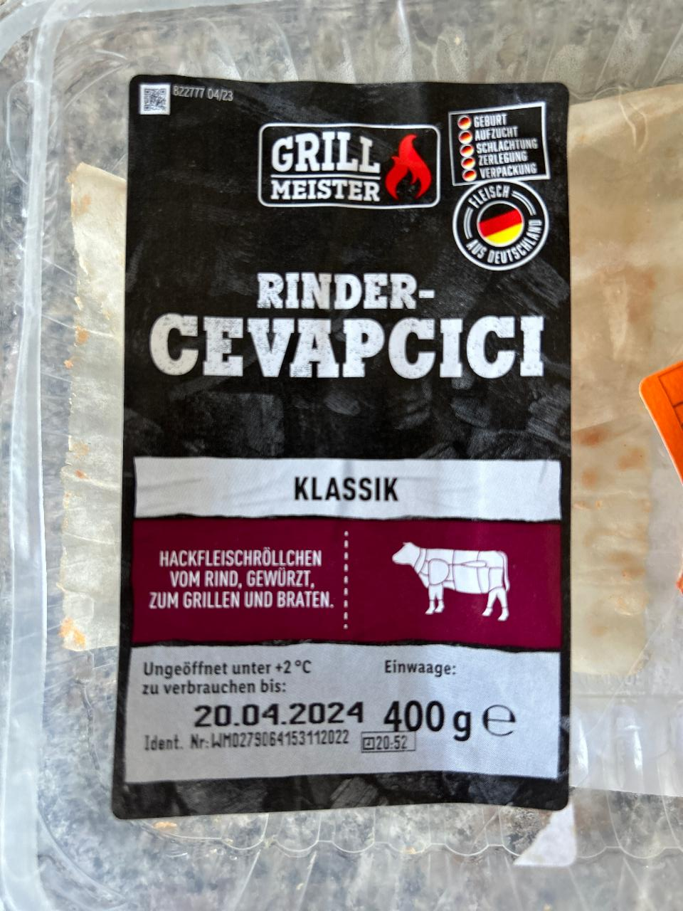 Fotografie - Rinder cevapcici klassik Grill Meister