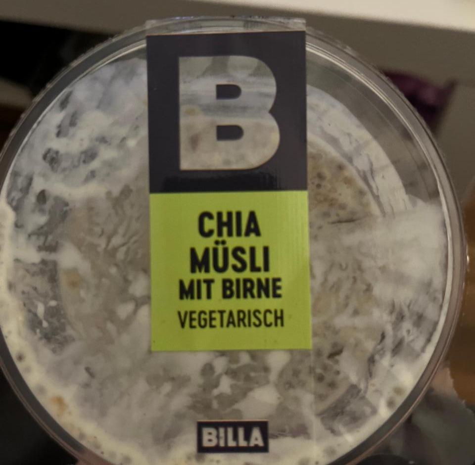 Fotografie - Chia Müsli mit Birne Billa