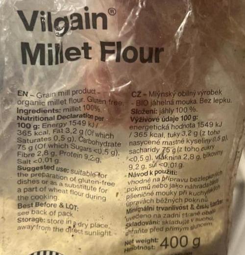 Fotografie - Millet flour Vilgain