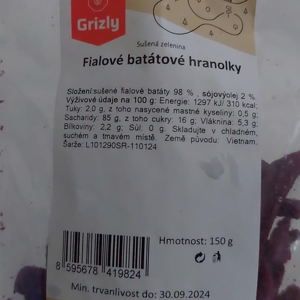 Fotografie - Fialové batátové hranolky Grizly