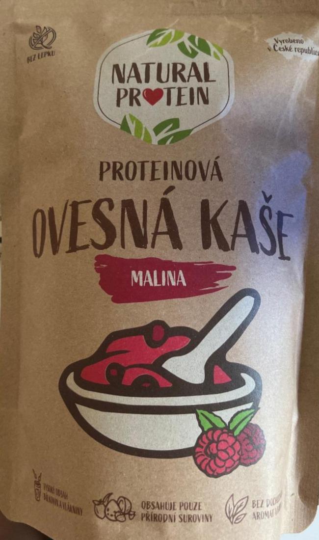 Fotografie - Proteinová ovesná kaše malina Natural protein