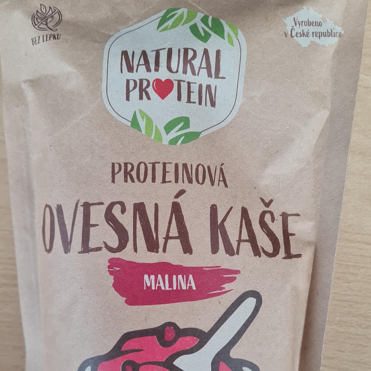 Fotografie - Proteinová ovesná kaše malina Natural protein