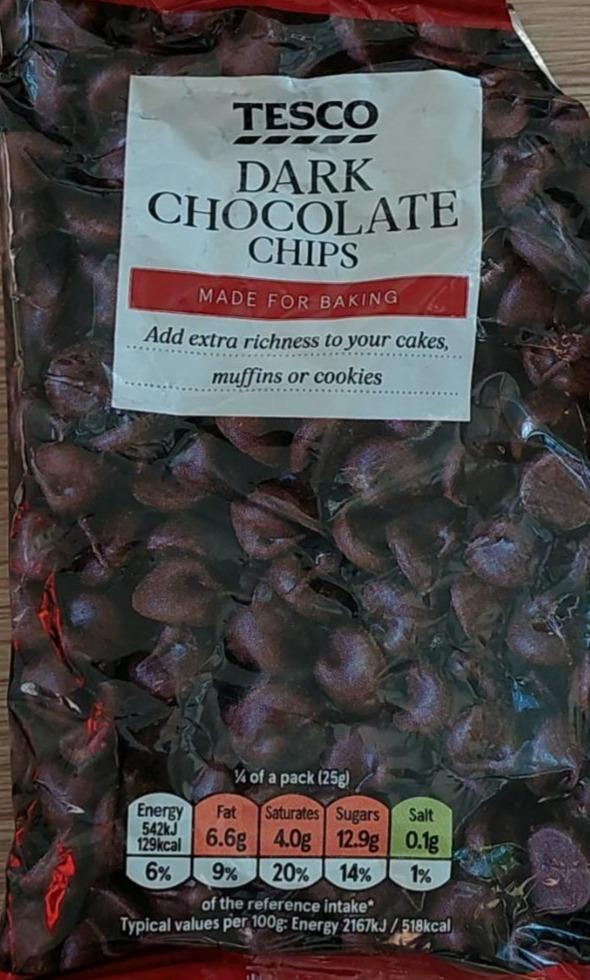 Fotografie - Dark Chocolate Chips Tesco