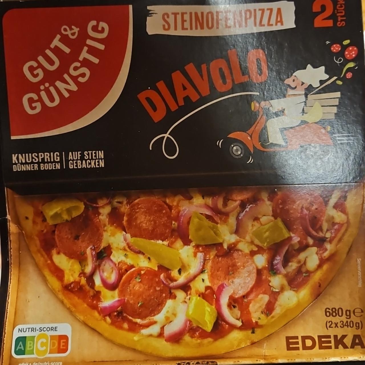 Fotografie - Steinofenpizza Diavolo Gut & Günstig