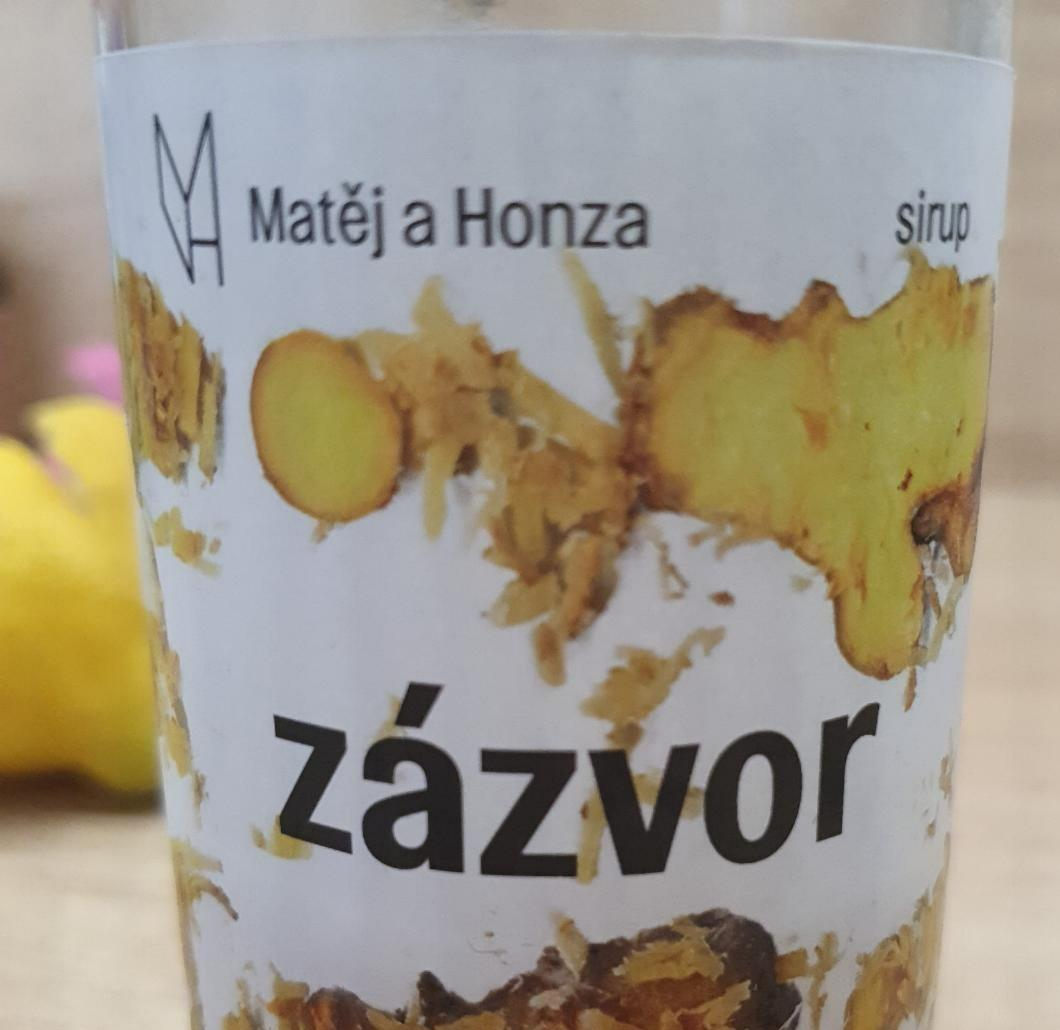 Fotografie - sirup zázvor Matěj a Honza