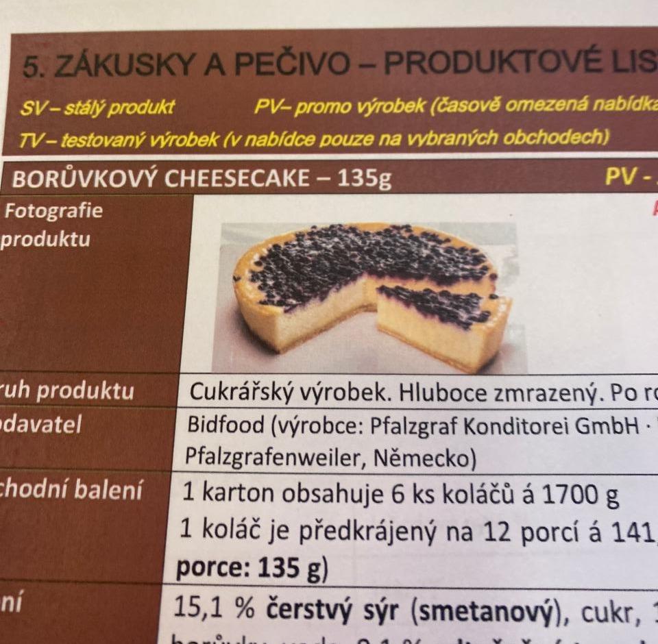 Fotografie - Borůvkový Cheescake Tchibo