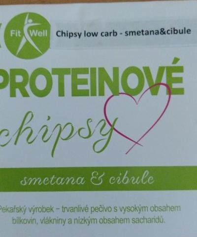 Fotografie - Proteinové chipsy smetana & cibule Fit Well