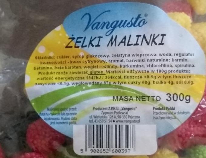 Fotografie - Želky malinky Vangusto