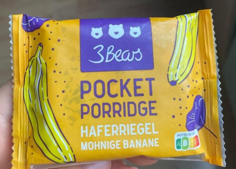 Fotografie - Pocket porridge haferriegel mohnige banane 3 Bears