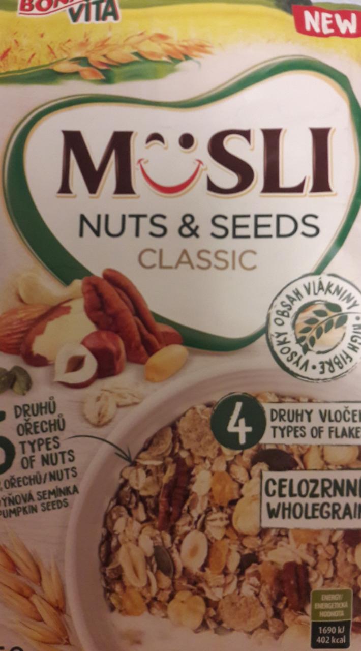 Fotografie - Müsli Nuts & Seeds Classic Bonavita