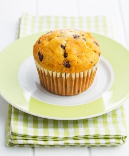 Fotografie - banánový muffin s čokoládou