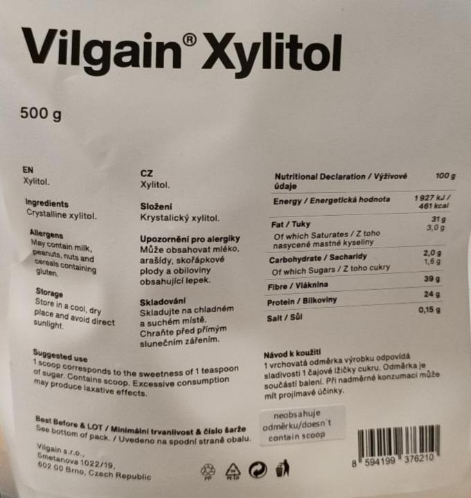 Fotografie - Xylitol Vilgain