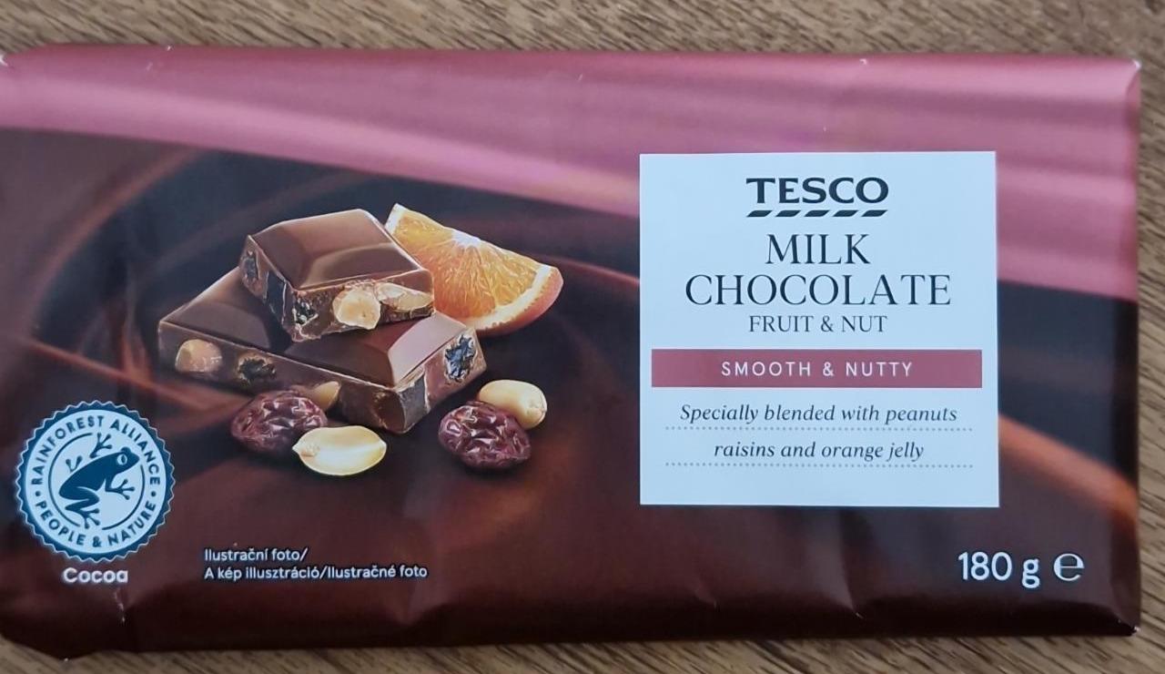 Fotografie - Milk Chocolate Fruit & Nut Tesco