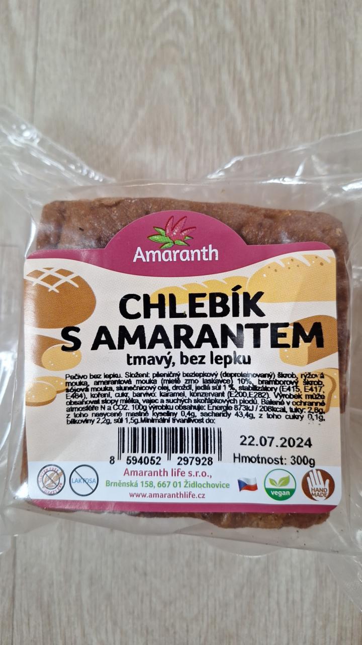 Fotografie - Chlebík s amarantem tmavý Amaranth