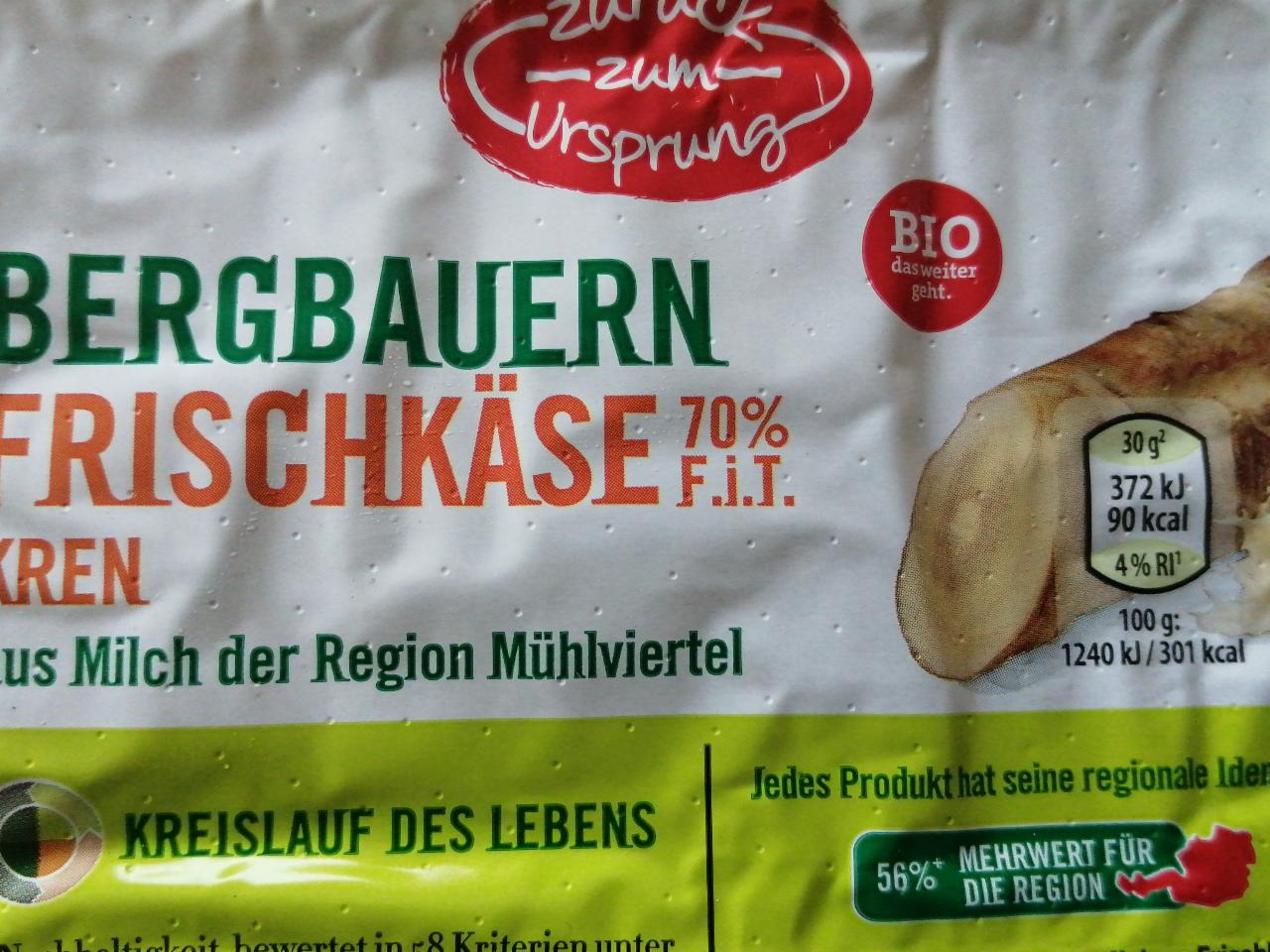 Fotografie - Bergbauern Frischkäse Kren Zurück zum Ursprung