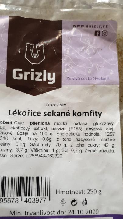 Fotografie - lekořice sekané komfity