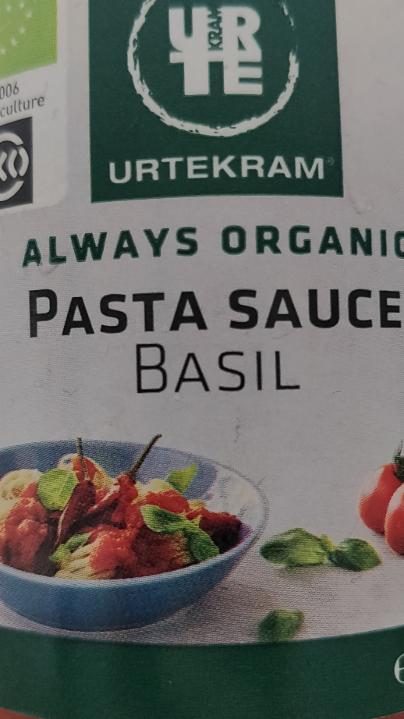 Fotografie - Organic Pasta Sauce Basil Urtekram