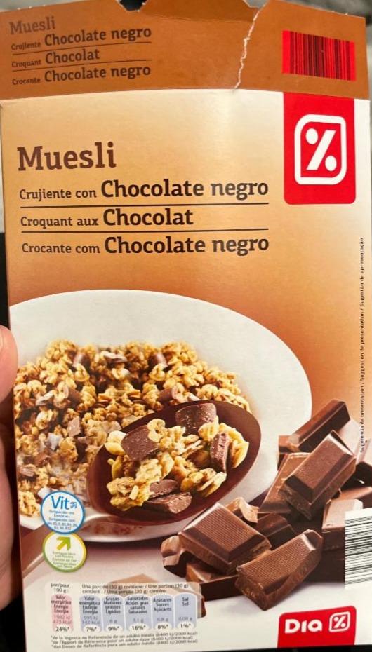 Fotografie - Muesli Crocante com Chocolate negro Dia