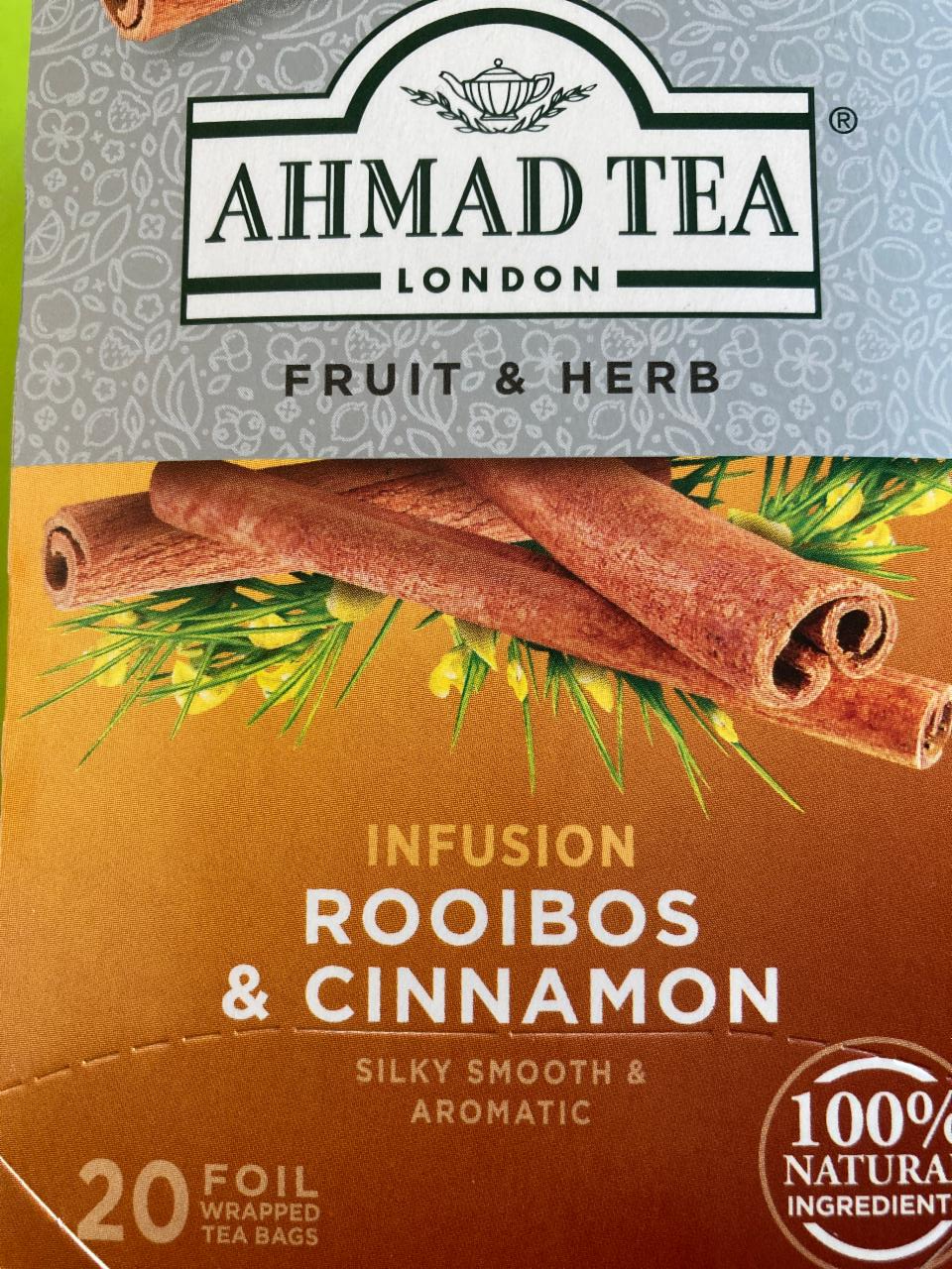 Fotografie - Infusion Rooibos & Cinnamon Ahmad Tea London