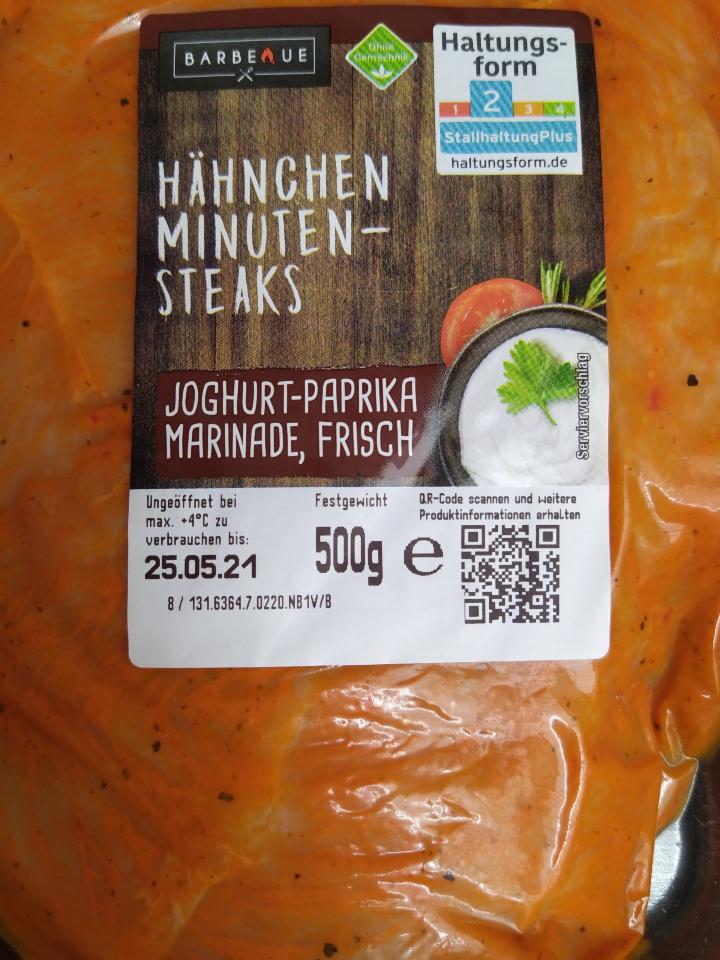 Fotografie - Hähnchen Minuten-Steaks Joghurt-Paprika Marinade Barbeque