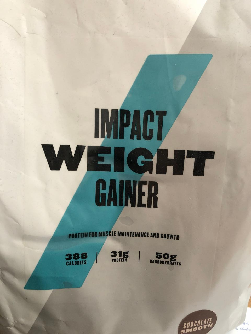 Fotografie - Impact Weight Gainer Chocolate Smooth MyProtein