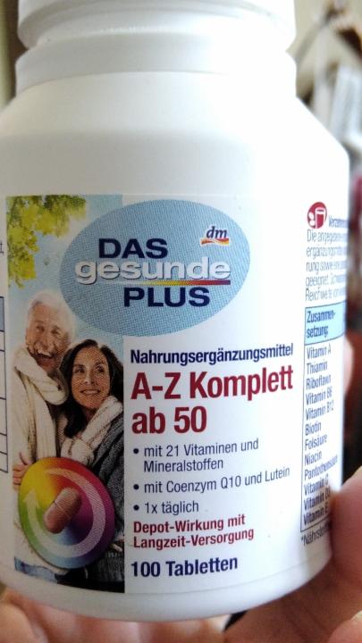 Fotografie - AZ komplett ab 50 21 vitamínů+ Coenzym Q 10 Das gesunde Plus